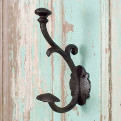 Elegant Rustic Cast Iron Hook