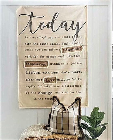 Handsewn Feedsack Wall Art