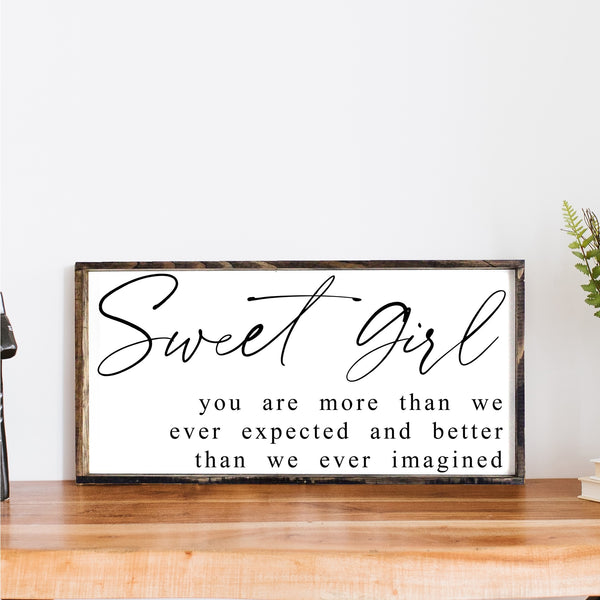 SWEET BOY/SWEET GIRL Wood Signs